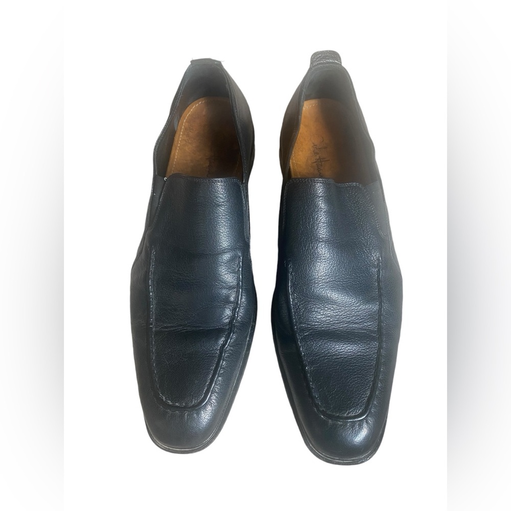 Cole Haan Men's Black‎ Modern Leather Slip On Loafers size 13 Made in India